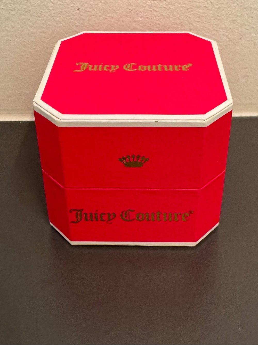 Y2K Juicy Couture "World Traveler" Suitcase Clip-On Charm with Original Box!